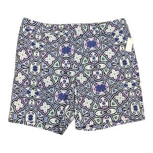 Talbots women’s printed 7” cotton short size 12 NWT